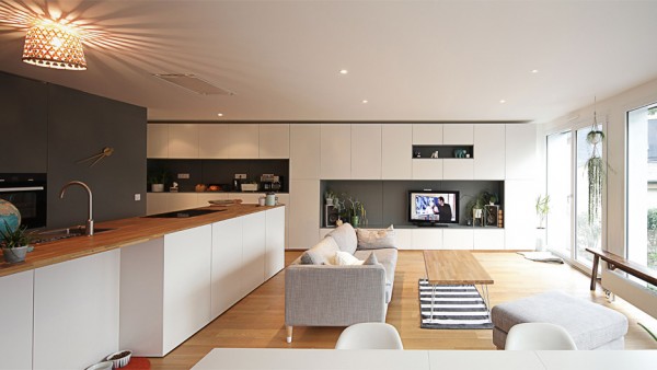 Flying Box Villa by 2A Design, residential architecture in Rennes, France