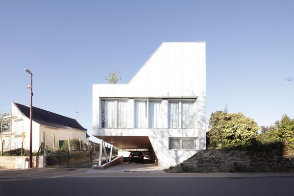 Flying Box Villa by 2A Design, residential architecture in Rennes, France