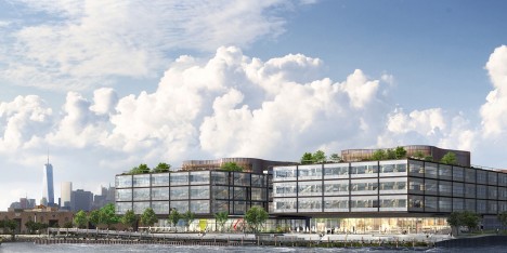 Foster + Partners' waterfront office development for Red Hook, Brooklyn