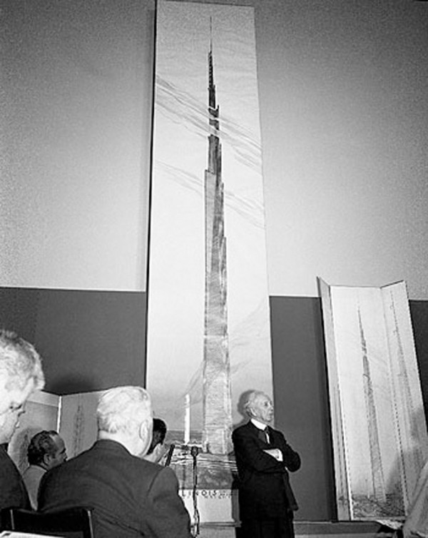 Frank Lloyd Wright at 150: Unpacking the Archive exhibition at the Museum of Modern Art, MoMa in New York City, USA
