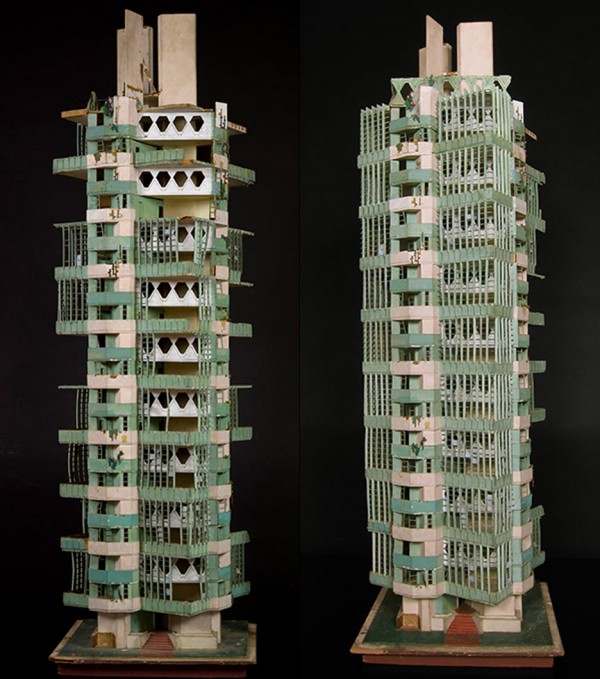 Frank Lloyd Wright at 150: Unpacking the Archive exhibition at the Museum of Modern Art, MoMa in New York City, USA