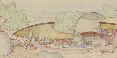 Frank Lloyd Wright at 150: Unpacking the Archive exhibition at the Museum of Modern Art, MoMa in New York City, USA