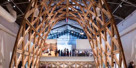 Gabinete de Arquitectura's arch in the Giardini's Central Pavilion for the Venice Architecture Biennale 2016