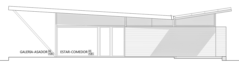 House 50 50 by Celula Urbana sits next to a river in Argentina