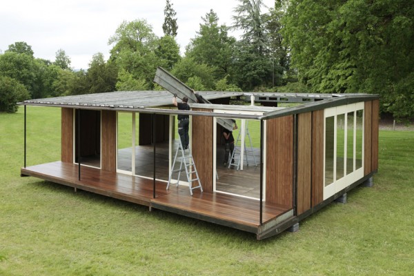 Jean Prouvé's demountable office on display at Design Miami/Basel