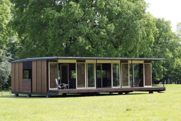 Jean Prouvé's demountable office on display at Design Miami/Basel
