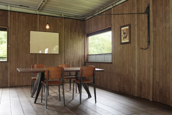 Jean Prouvé's demountable office on display at Design Miami/Basel