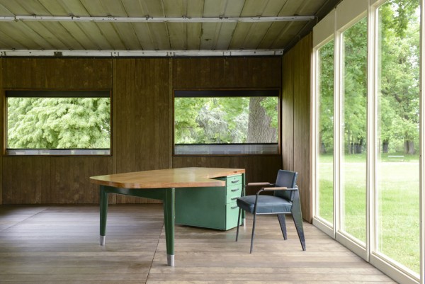 Jean Prouvé's demountable office on display at Design Miami/Basel
