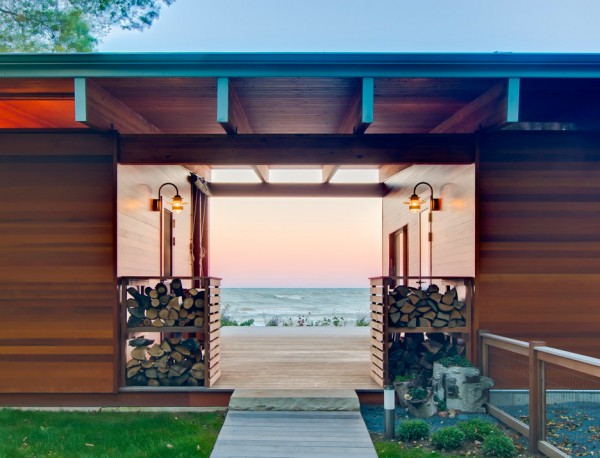 Lake Michigan Beach Cottage by Ramsey Jones in Wisconsin, USA