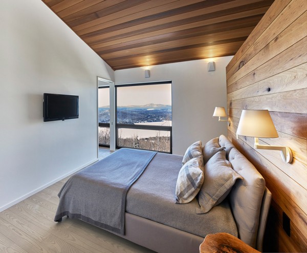 Laurentian Ski Chalet in Quebec, Canada by Robitaille Curtis architecture