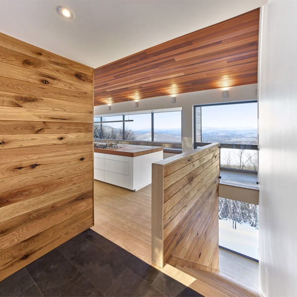 Laurentian Ski Chalet in Quebec, Canada by Robitaille Curtis architecture