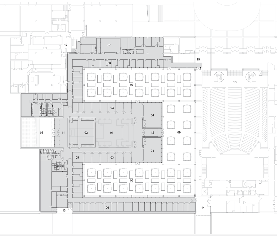 Centre of Leadership for a US Air Force base designed by Skidmore Owings and Merrill