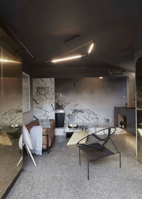 Microlux apartment interior design by Edwards Moore in Melbourne, Australia