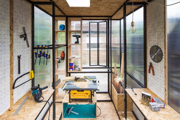Architects Tomaso Boano and Jonas Prišmontas design a miniture pop up stidio to raise awareness of London's housing issues