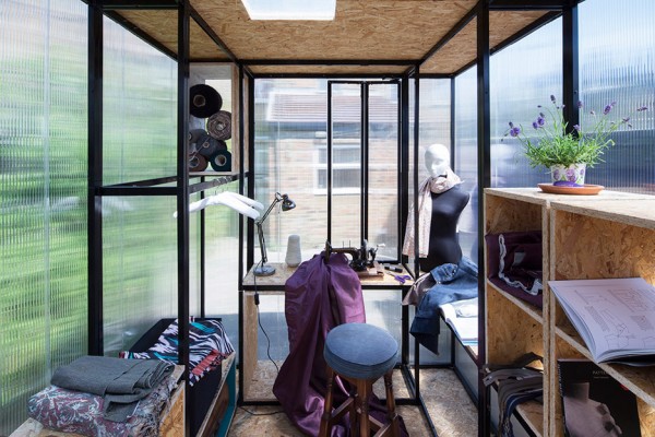 Architects Tomaso Boano and Jonas Prišmontas design a miniture pop up stidio to raise awareness of London's housing issues