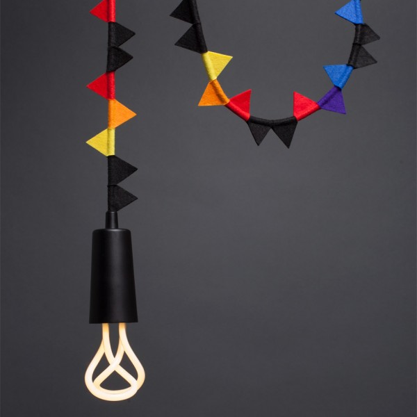 modern Family collection by Plumen adds bunting to it's classic pendant lights