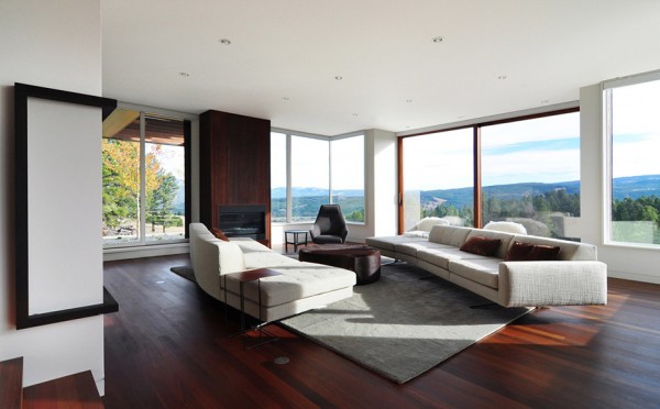 The Mountain House in Montana by Johnsen Schmaling Architects is clad with charred wood
