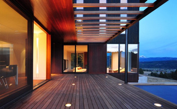 The Mountain House in Montana by Johnsen Schmaling Architects is clad with charred wood