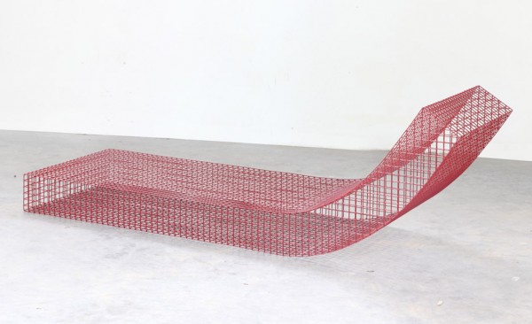 Muller van Severen designs rocking wire daybeds for Spanish summer house