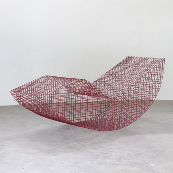 Muller van Severen designs rocking wire daybeds for Spanish summer house