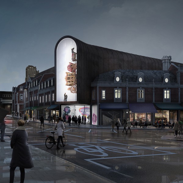 Competition entry for the new Museum of London building, UK by BIG