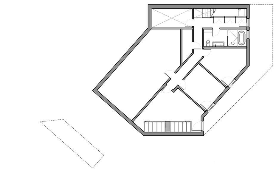 Nook Residence by MU Architecture, a white house in Quebec, Canada