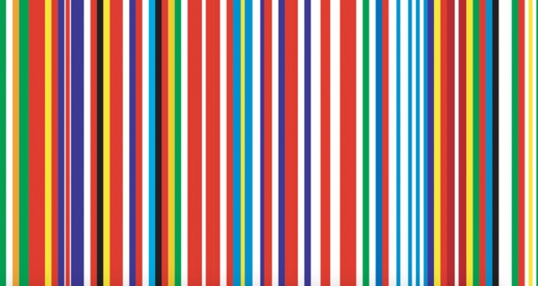OMA's colourful EU Barcode flag