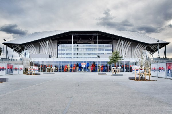 Parc Olympique Lyonnais by Populous in Lyon, France, stadium architecture for Euro 2016