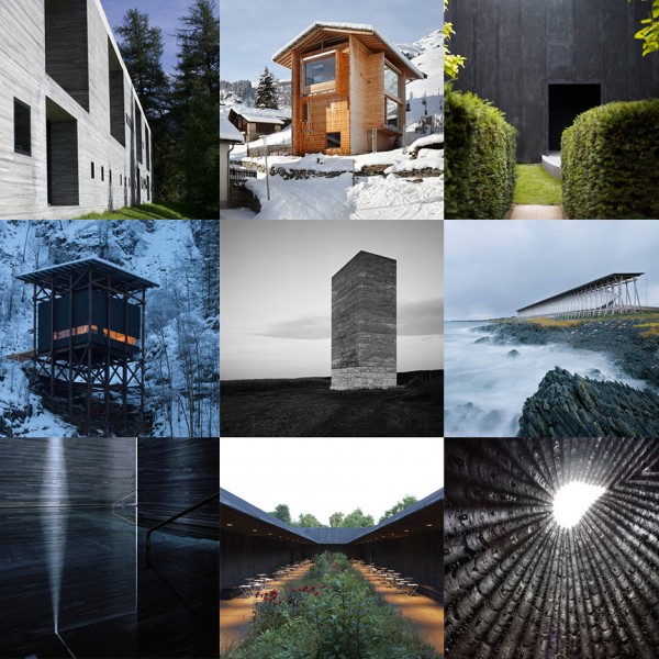 Popular projects by Peter Zumthor feature on Dezeen’s latest Pinterest board