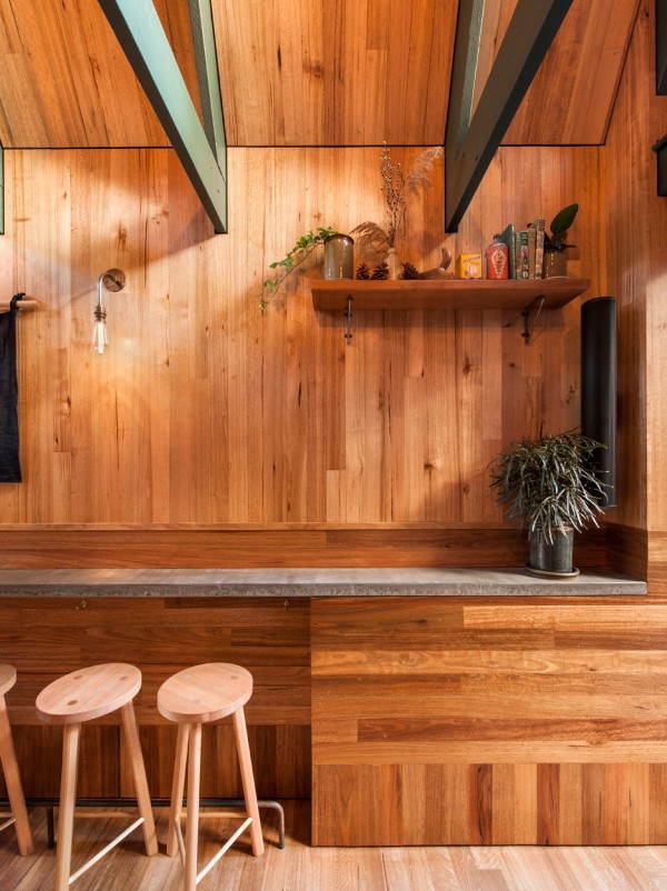 Pink Moon Saloon in Adelaide designed by Sans-Arc is a bar squeezed into a bin alley