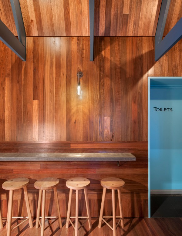 Pink Moon Saloon in Adelaide designed by Sans-Arc is a bar squeezed into a bin alley