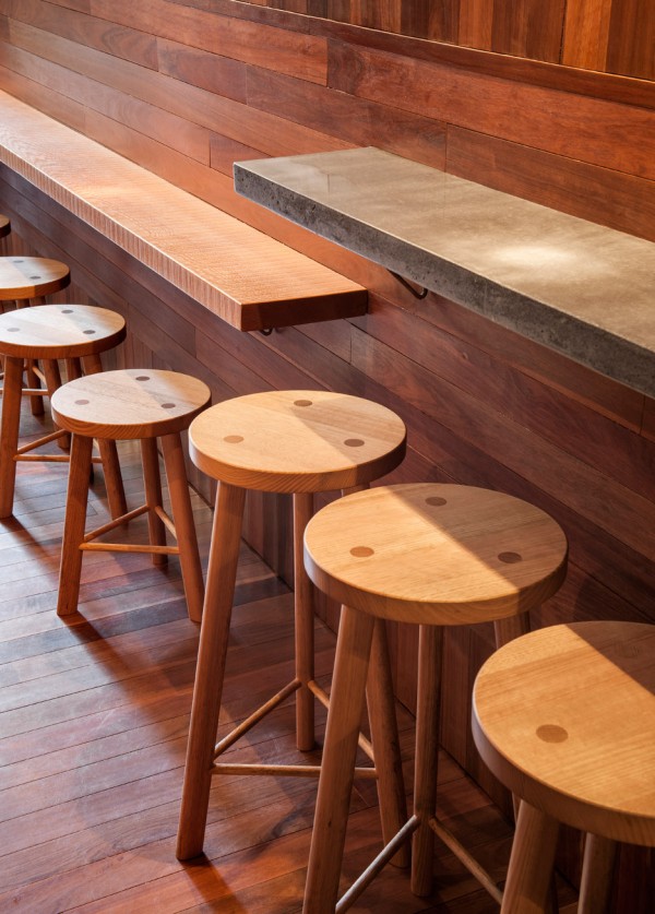 Pink Moon Saloon in Adelaide designed by Sans-Arc is a bar squeezed into a bin alley