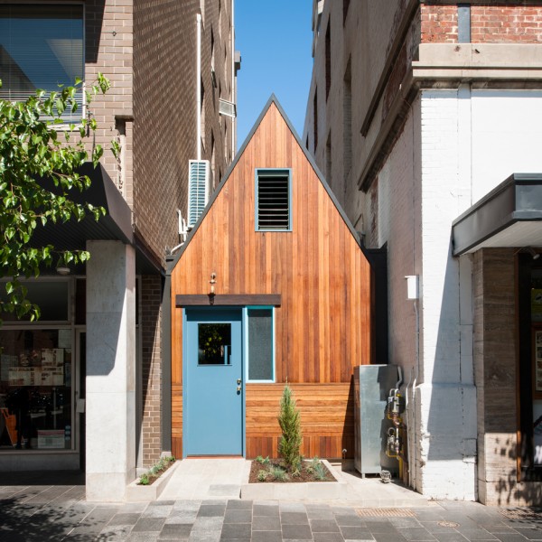 Pink Moon Saloon in Adelaide designed by Sans-Arc is a bar squeezed into a bin alley