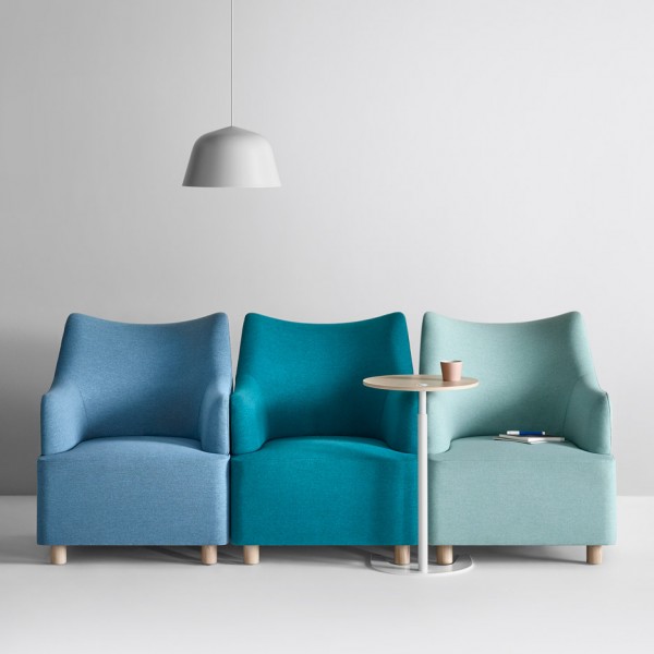 Plex modular lounge system designed by Industrial Facility for Herman Miller shown at NeoCon 2016