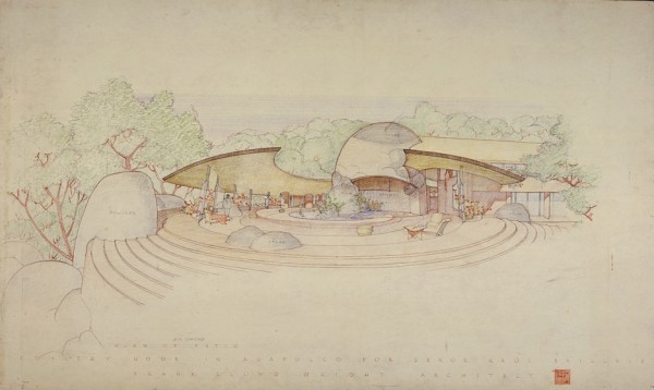 Frank Lloyd Wright at 150: Unpacking the Archive exhibition at the Museum of Modern Art, MoMa in New York City, USA