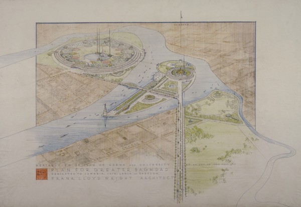 Frank Lloyd Wright at 150: Unpacking the Archive exhibition at the Museum of Modern Art, MoMa in New York City, USA