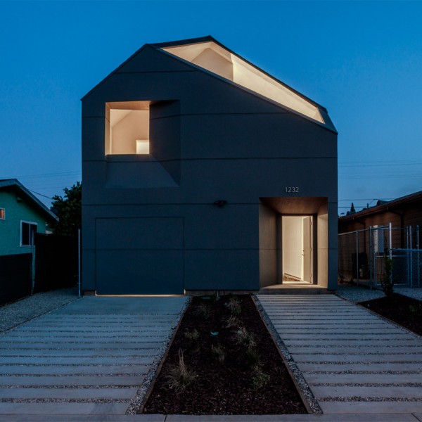 IVRV House by Sci-Arc and Habitat for Humanity LA, affordable architecture in Los Angeles, California, USA. Photograph by Joshua White