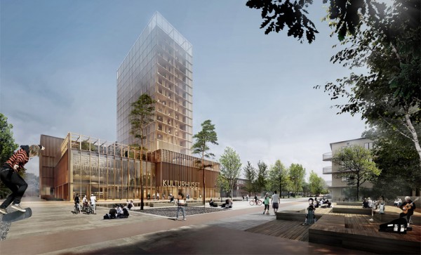 Cultural centre and hotel by White Arkitekter
