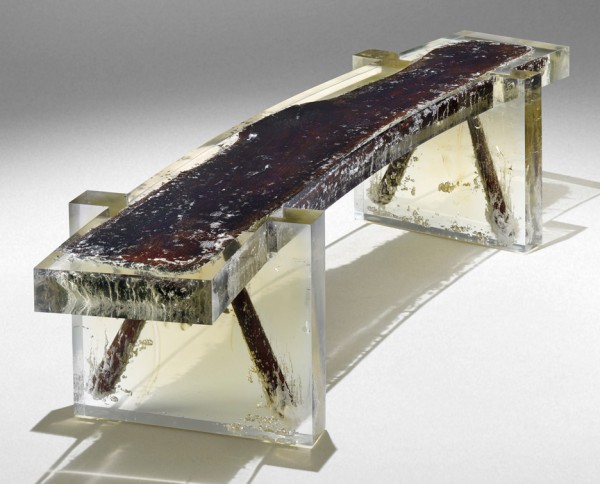 Nucleo design cast furniture in resin for Souvenir of the last Century collection