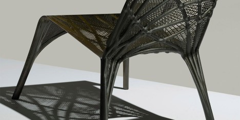 Technocast: carbon fibre furniture by Marleen Kaptein and NLR