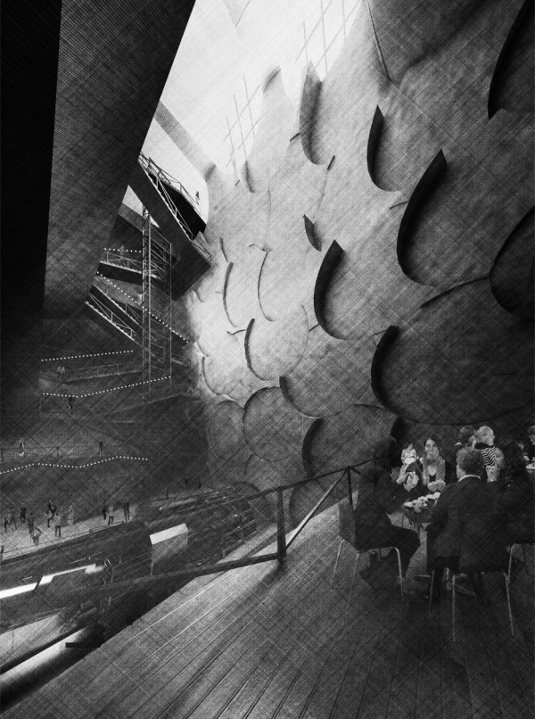 The 18th Mile of HS2 by RCA graduate Ciaran Scannell suggests extending the underground network to add cultural spaces