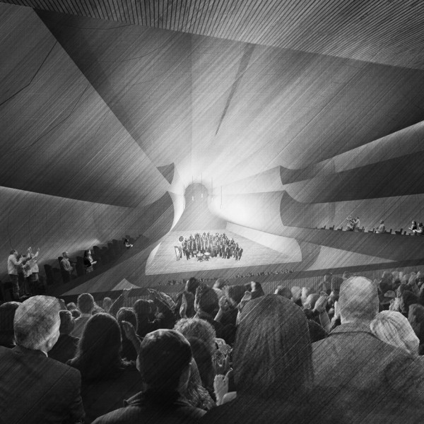 The 18th Mile of HS2 by RCA graduate Ciaran Scannell suggests extending the underground network to add cultural spaces