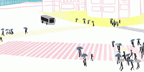 Tessa Chong contrasts Japanese landscapes and cityscapes for Super Magic Hats video