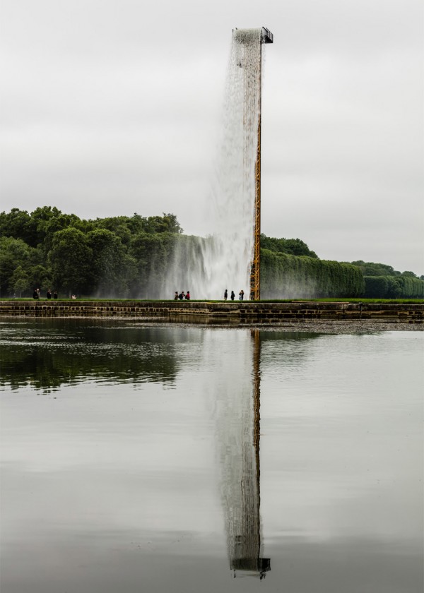 Waterfall by Olafur Eliasson at the Palace of Versailles, France