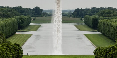 Waterfall by Olafur Eliasson at the Palace of Versailles, France
