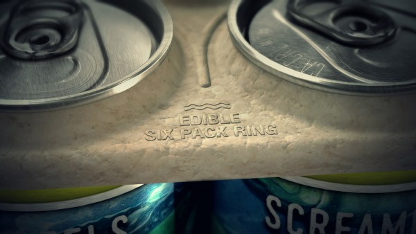Edible six-pack rings by We Believers x Saltwater Brewery