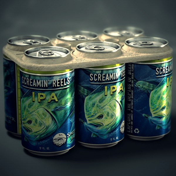 Edible six-pack rings by We Believers x Saltwater Brewery