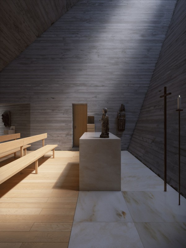 Chapel in Switzerland by Joaquim Portela Arquitetos
