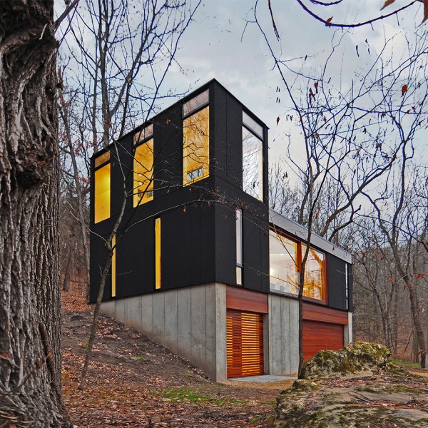 Stacked Cabin by Johnsen Schmaling Architects
