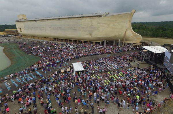 Troyer Group opens Noah's Ark theme park in Kentucky as flash floods hit the state
